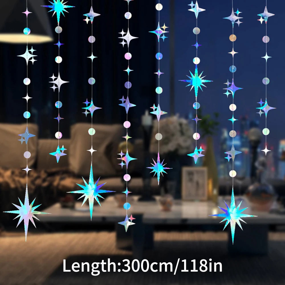 Star Hanging Decoration Pendant Set – Party & Wedding Decor
