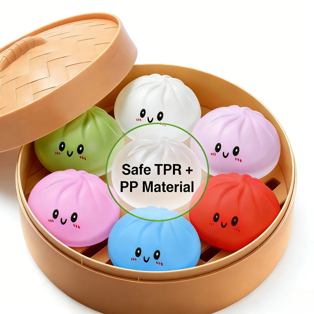 Colorful Dumpling Slow Rebound Soft Pinch Decompression Kawaii Squeeze Office Desk Decor Home Office Desktop Ornaments Oasis Select