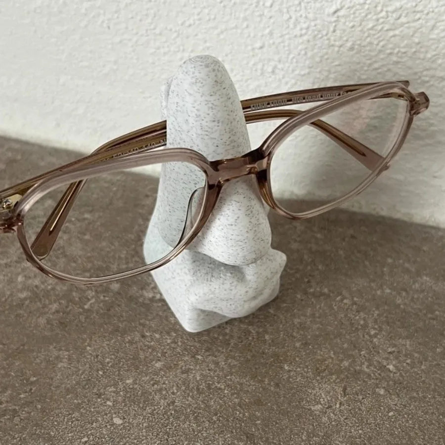 Nose Lips Shape Eyeglasses Stand Holder Eyewear Display Creative Desk Decor Decorative Glasses Stand Abstract Face Sculpture Oasis Select