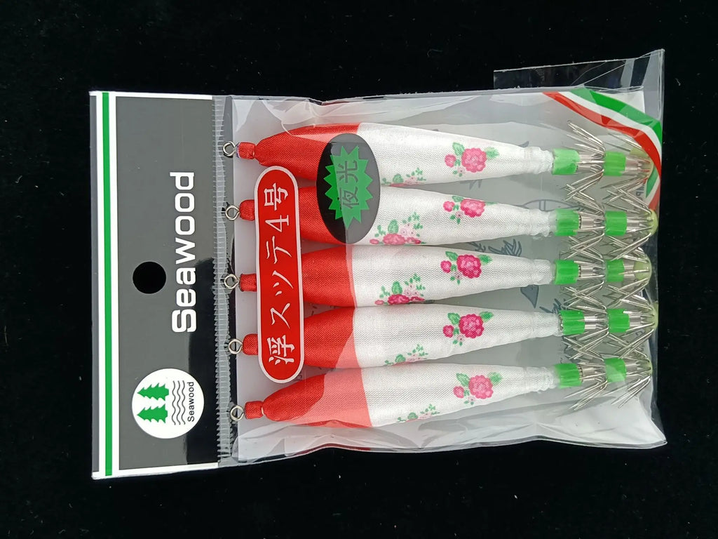 5pcs multi-color strong luminous squid needle 4.0 # octopus hook squid needle lure bait Oasis Select 18