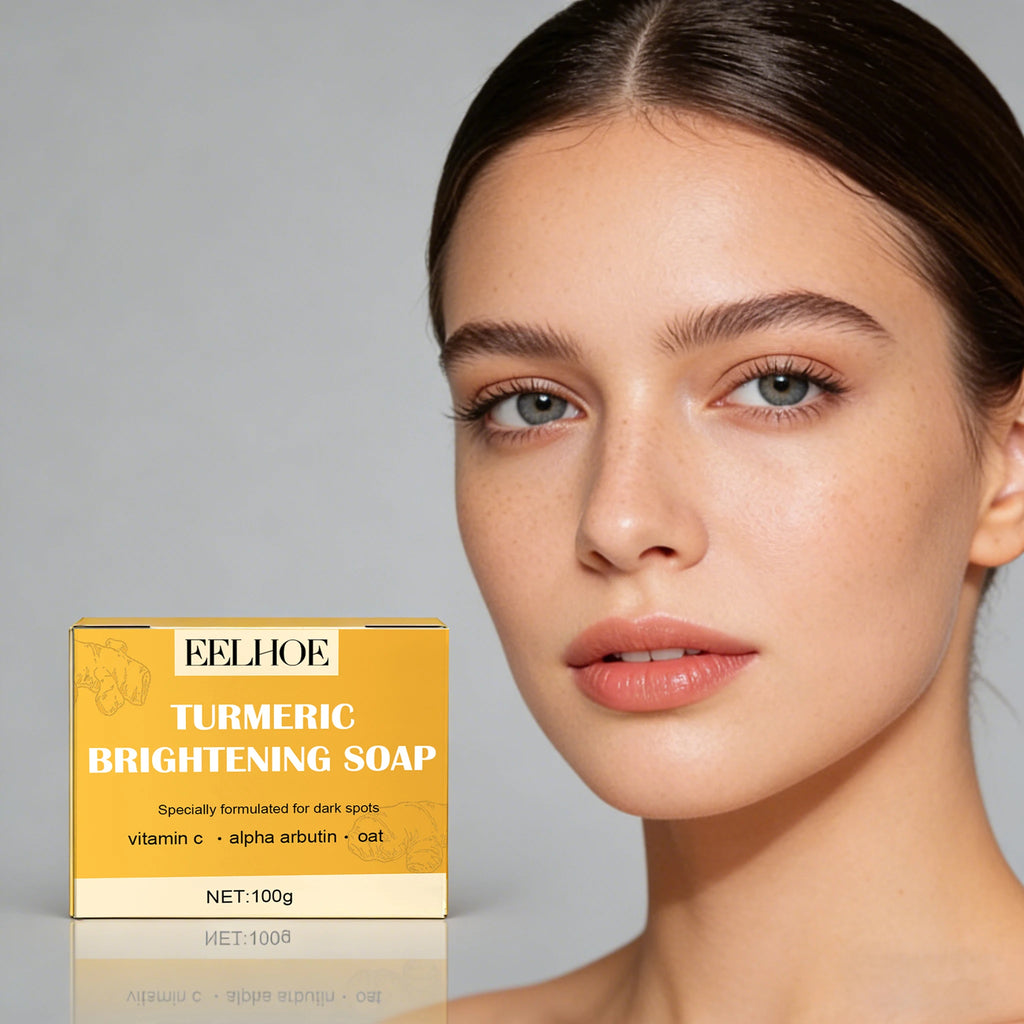 Eelhoe Turmeric Face Soap – Brighten Skin & Fade Dark Spots Facial Cleansing Soap Oasis Select