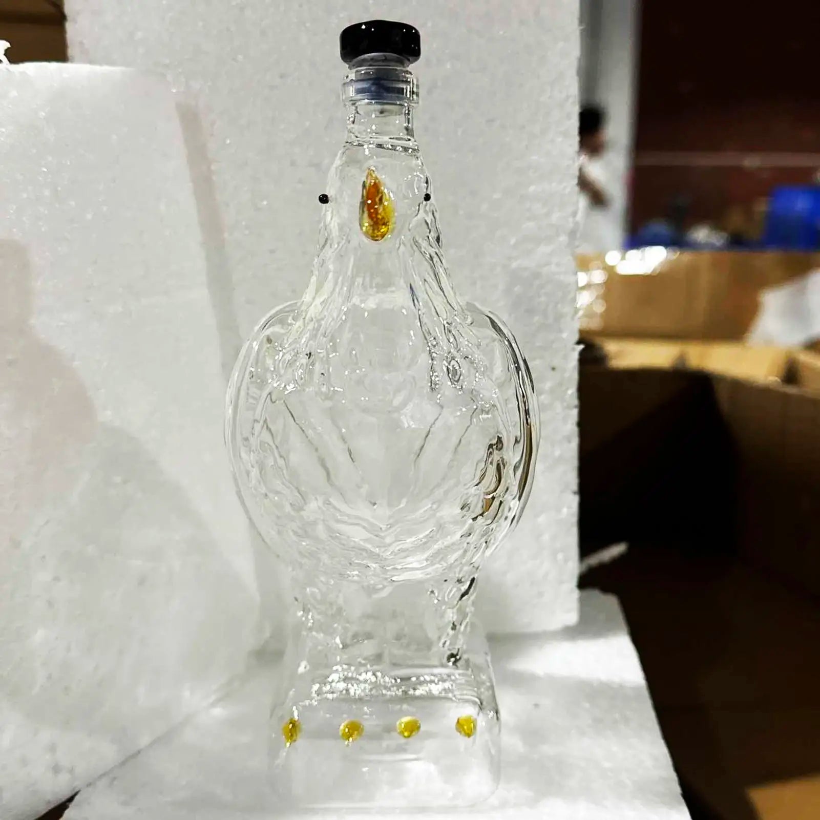 Eagle Shaped Whiskey Decanter Glass Animal-Shaped Whiskey Bottles Collectible Novelty Container Wine Decanter Bar Decoration Oasis Select