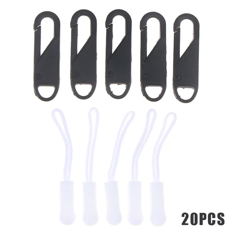 Metal Replacement Zipper Pulls & Cord Extenders – 5/10/20 Pack Zipper Pull Replacements Oasis Select 20Pcs