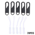 Metal Replacement Zipper Pulls & Cord Extenders – 5/10/20 Pack Zipper Pull Replacements Oasis Select 20Pcs