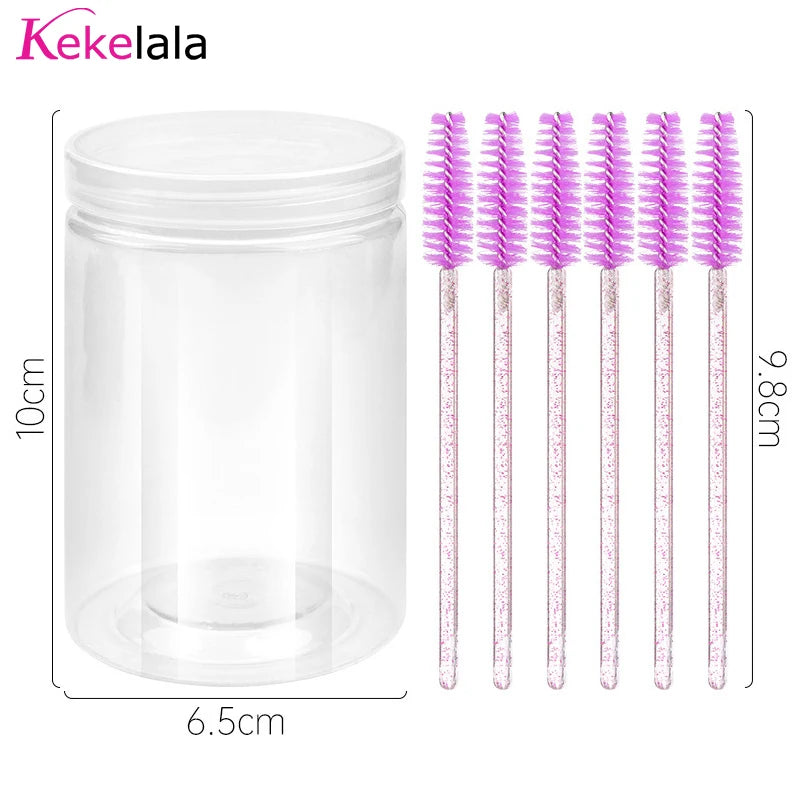 50pc Disposable Mascara Wands & Spoolie Brushes in Bottle Mascara Wand Spoolies Oasis Select