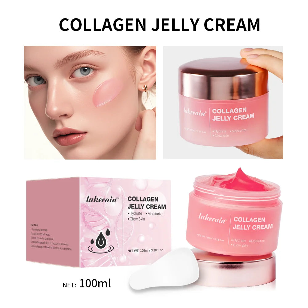 Moisturizing Collagen Jelly Cream Deep Hydration Soothing Skin Collagen Tightening Firmness Hydration Skincare Face Cream Gel Oasis Select 1 pc