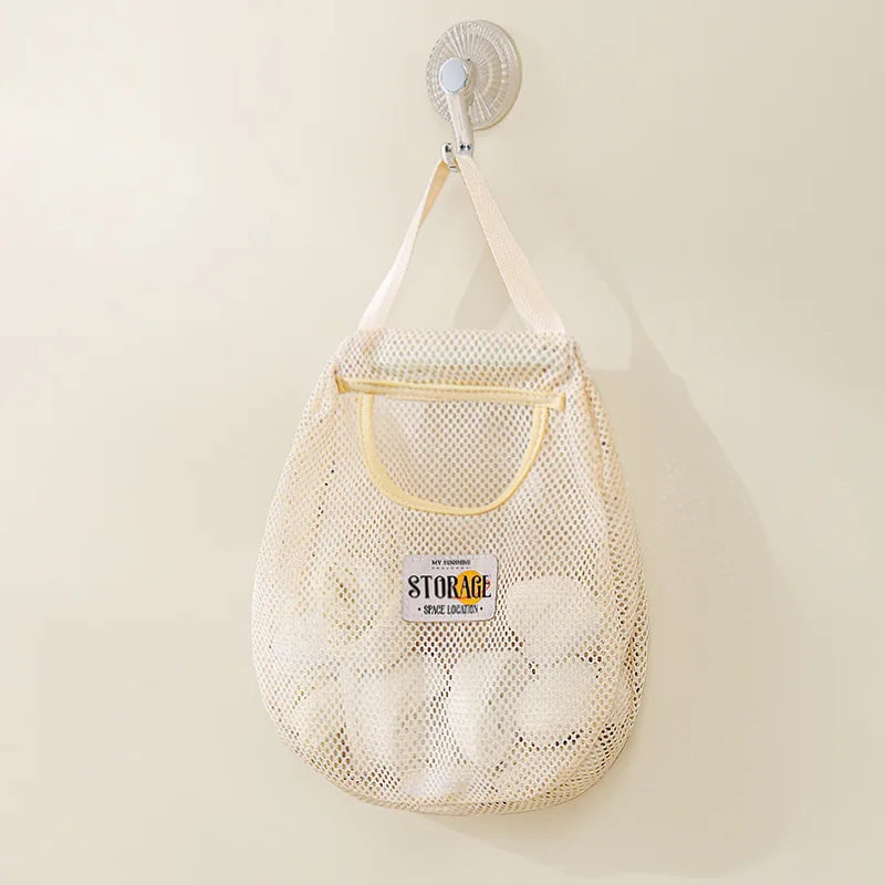 Wall Hanging Mesh Storage Bag – Closet & Wardrobe Organizer