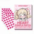 Rose red love design hydrogel acne patch, 24/144 pieces per box, waterproof, breathable, suitable for use day and night Oasis Select 144pcs