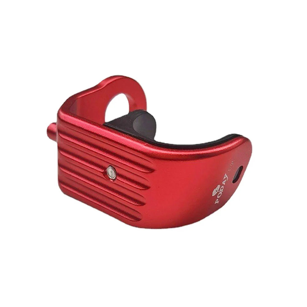 Foldable Bike Front Fork Axle Holder Folding Clip Catcher Prevent Paint Scratching Easy Carrying (Aluminum Alloy) Oasis Select Red