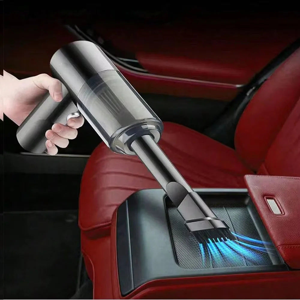 Handheld Car Vacuum Cleaner, 15000PA Portable Cordless, Dual use of blowing and suctionMulti-Nozzles, for Car, Home, Pet, Office Oasis Select black