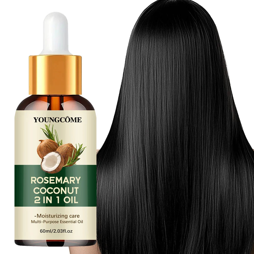 Rosemary Oil Hair Essential Coconut Oil Improve Hair Loss And Nourishes Strengthen Hair Roots Scalp Treatment Hair Care Oasis Select