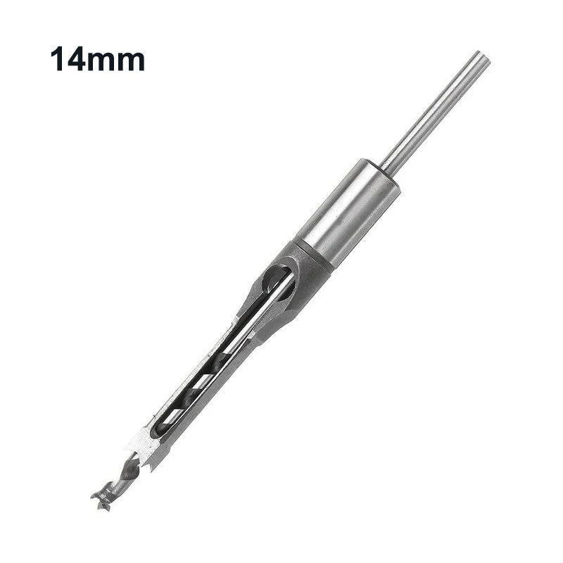 JUSTINLAU HSS Square hole drill Woodworking Drill Tools Auger Mortising Chisel Drill Set DIY Furniture Square Woodworking drill Oasis Select 14mm