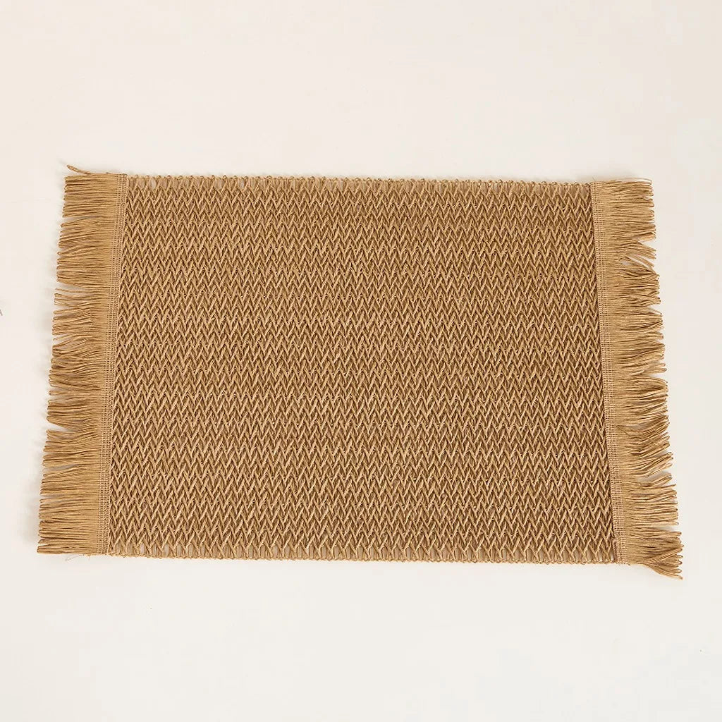Woven Linen Placemat – Heat Insulating Dining Table Mat
