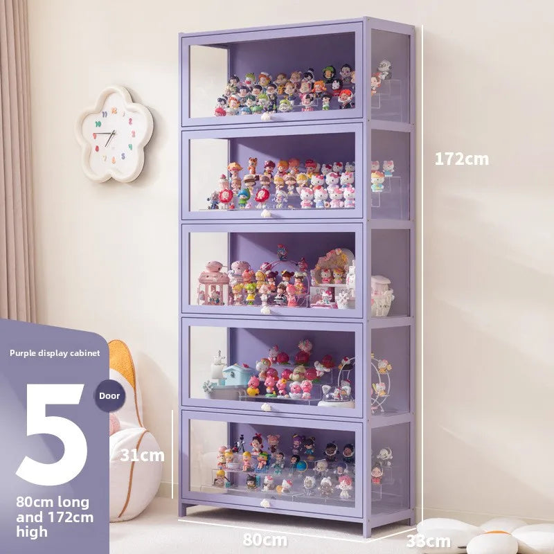 New Doll Storage Doll Doll Display Cabinet Transparent Shelf Display Box Baby Cabinet Pain Cabinet Rack Oasis Select Fifthfloor80