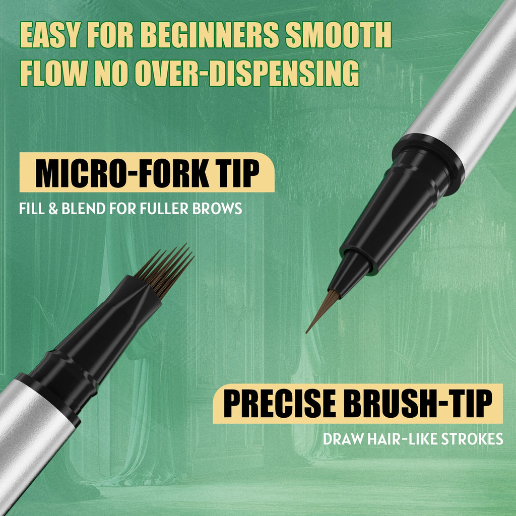 2-in-1 Waterproof Eyebrow Pencil & Eyeliner | 4D Microcarving