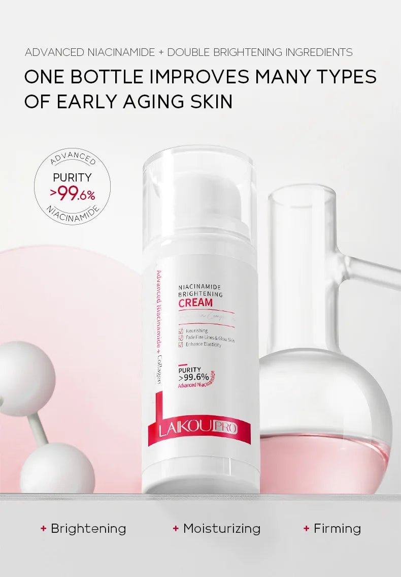 LAIKOU Niacinamide Face Cream – Anti-Wrinkle Firming Moisturizer Niacinamide Face Cream Oasis Select