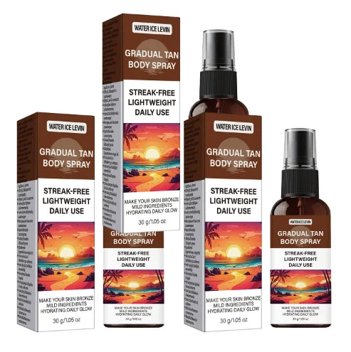 Gradual Tanner Spray – Streak-Free Hydrating Bronze Glow Self Tanner Spray Oasis Select black 30g