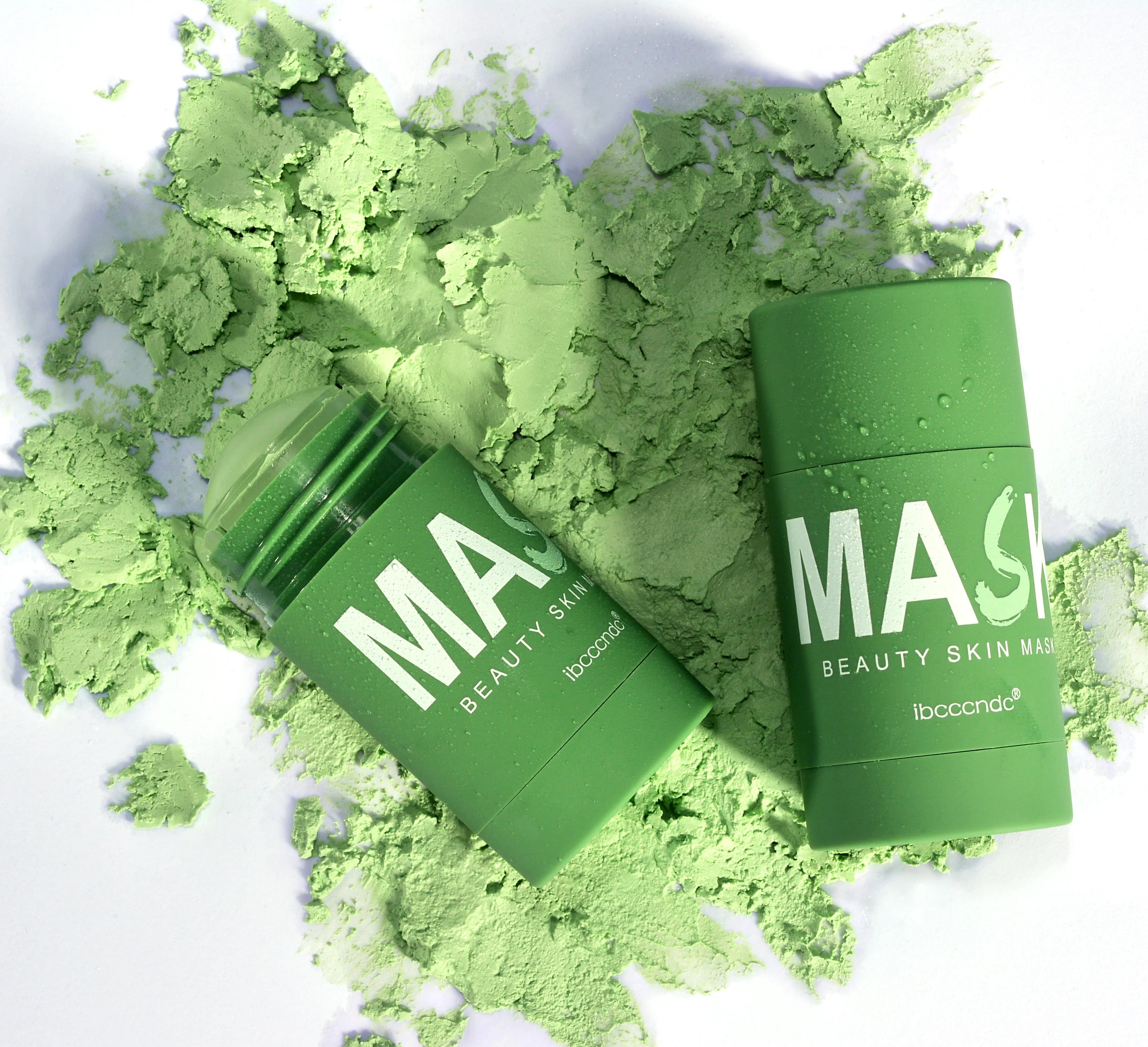 40g Face Clean Mask Green Tea Extract Cleansing Stick Deep Moisturizing Remove Blackhead Film Smear Refreshing Oil Control Mask Oasis Select