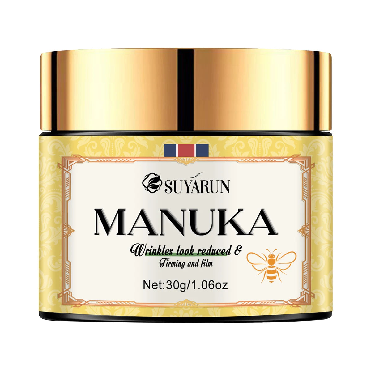 SUYARUN Manuka Honey Collagen & Retinol Moisturizer - Deep Hydration, Skin Repair, Brightening - For All Skin Types. Oasis Select 30g