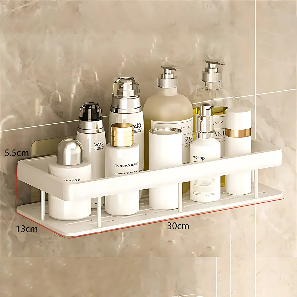 2PCS Bathroom Shelf Kitchen Storage Organizer Aluminum Alloy Shampoo Rack Shower Shelf Bathroom Accessories No Drill Shelf Oasis Select