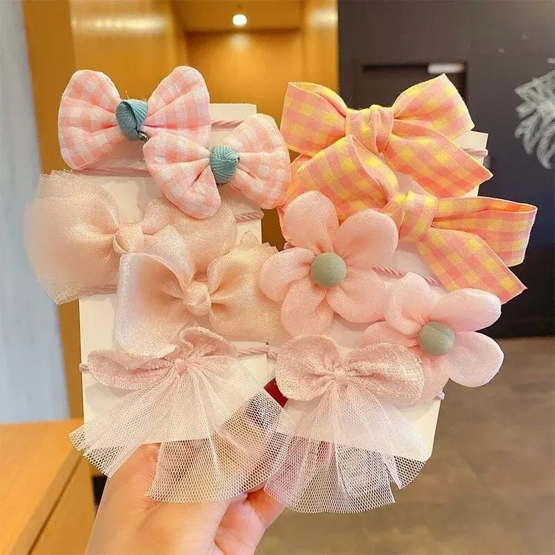 10pcs Aesthetic Hair Scrunchies – Cute Elastic Hair Ties, Soft Fabric Hair Bands, Stylish Headbands for Everyday Wear Oasis Select 10pcs-17