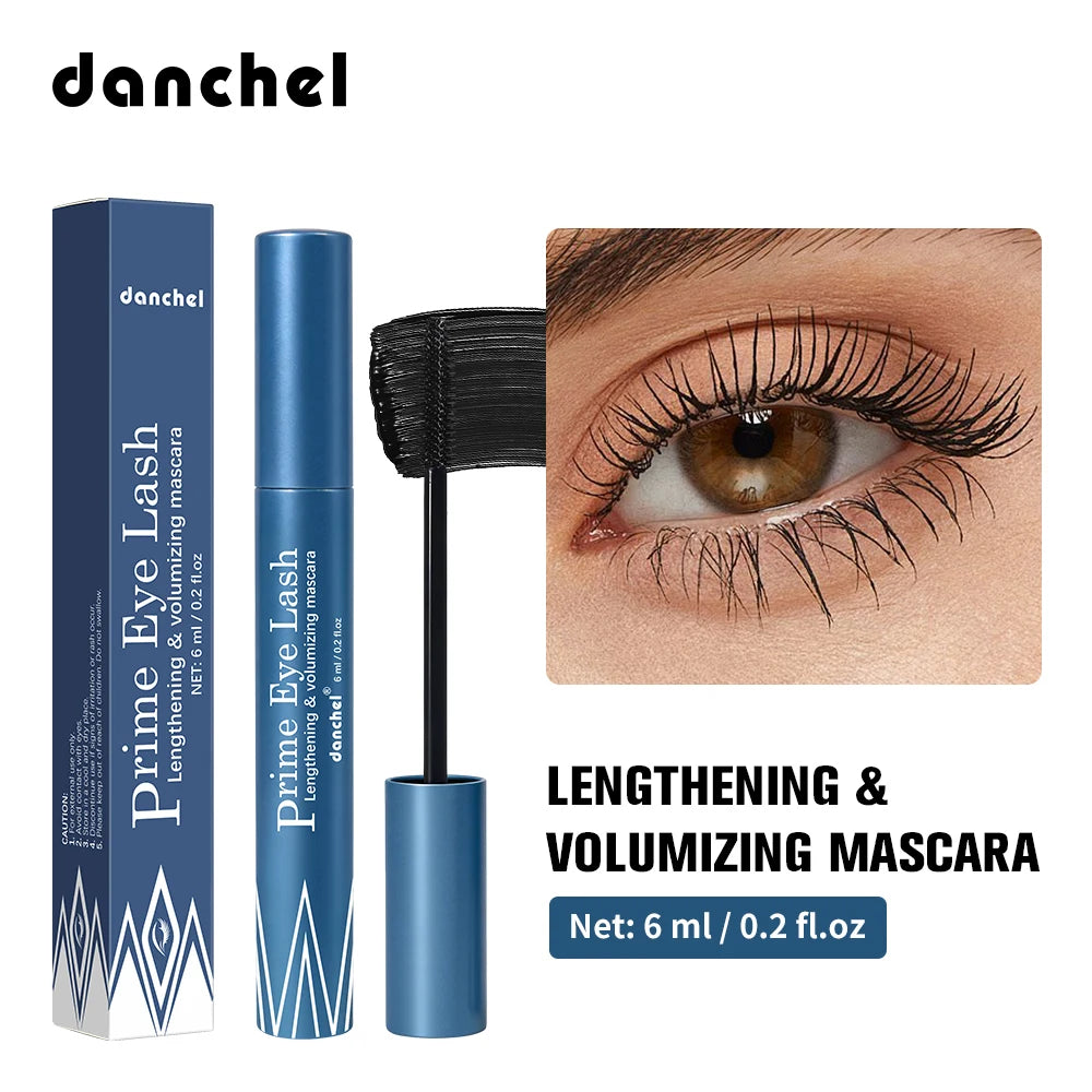 Lengthening & Volumizing Mascara Water-Resistant Long-Lasting Nourishing Strengthen Mascara Glossy Natural Finish Eye Makeup Oasis Select 1 pc
