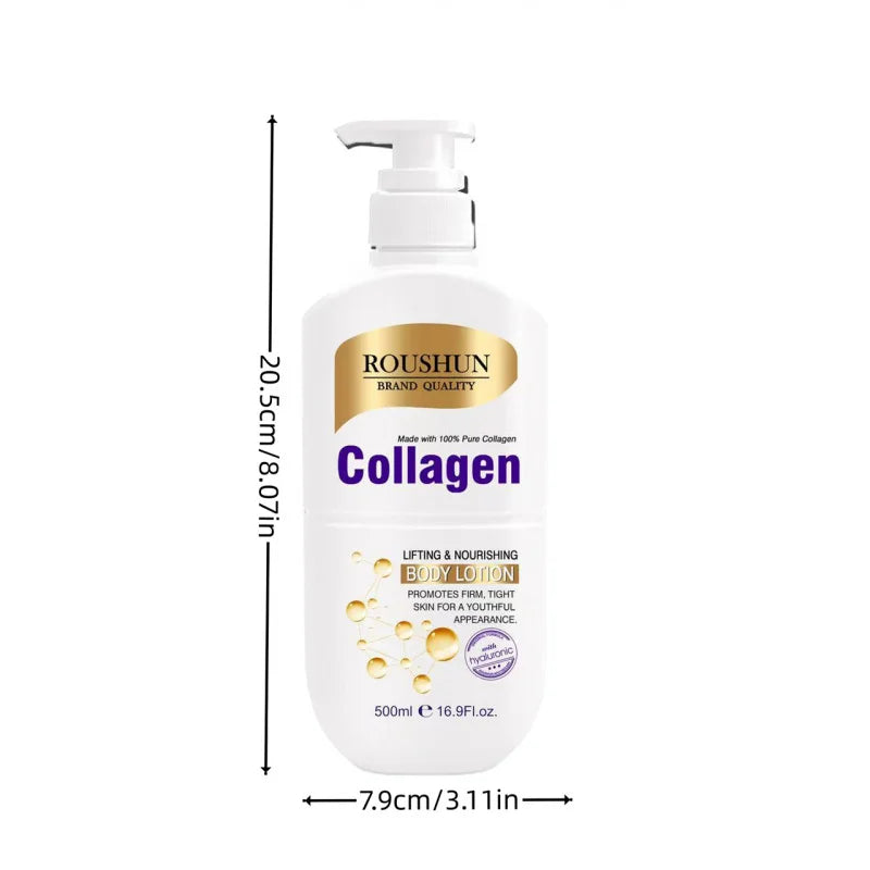 ROUSHUN 500ml Collagen Body Lotion – Hydrating & Non-Greasy