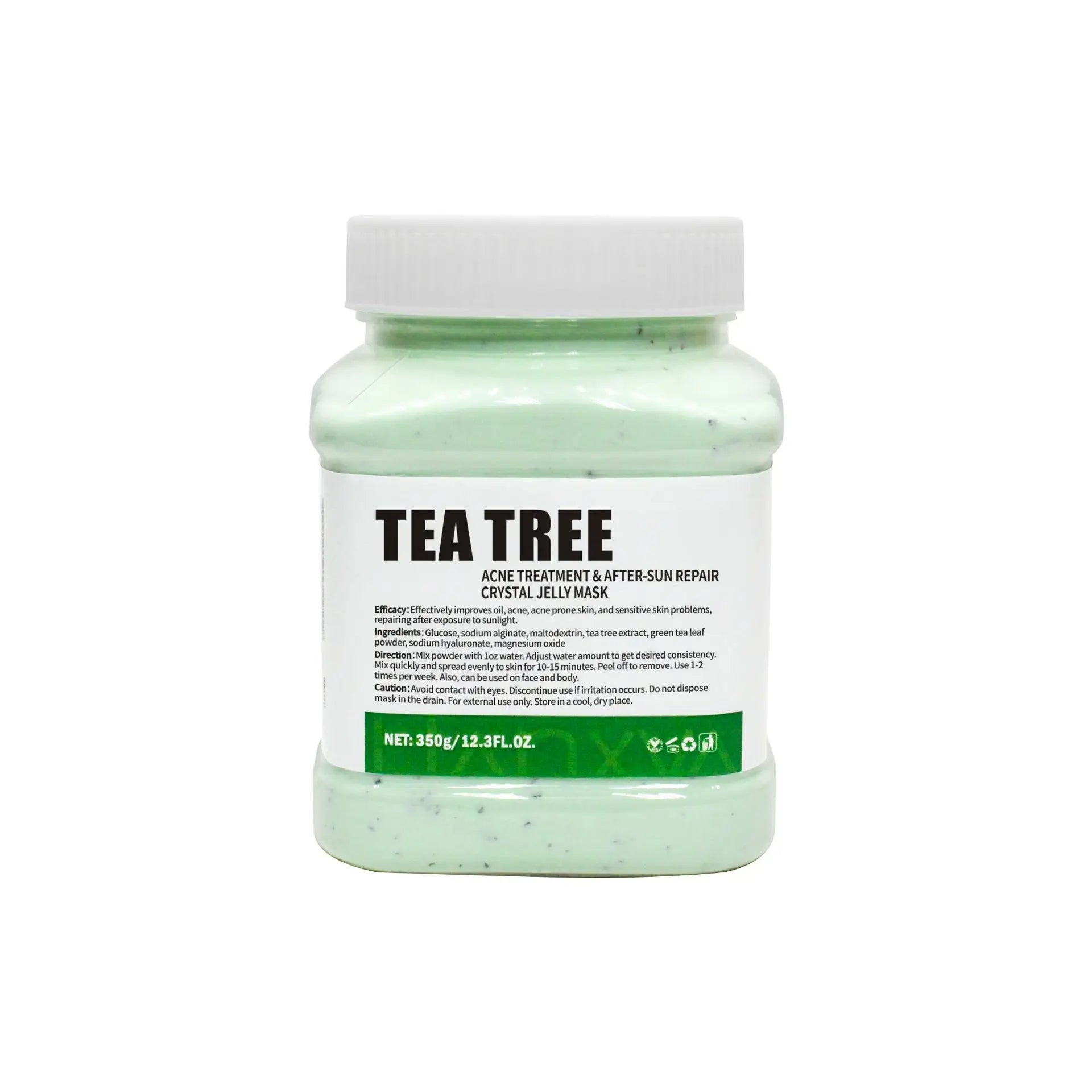 Jelly Face Mask Powder Hyaluronic Acid Vitamin C Rose Collagen Diy Plant Masks Powder Moisturizing Nourishing Mask ﻿ Oasis Select Tea Tree 350g