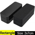 Strong Carpet Fixing Stickers Self-adhesive Touch Fastener Grip Tape Black Pad Double Faced Mat Fixed Patch Home Floor Anti Skid Oasis Select 30pairs Rectangle- 20x70mm