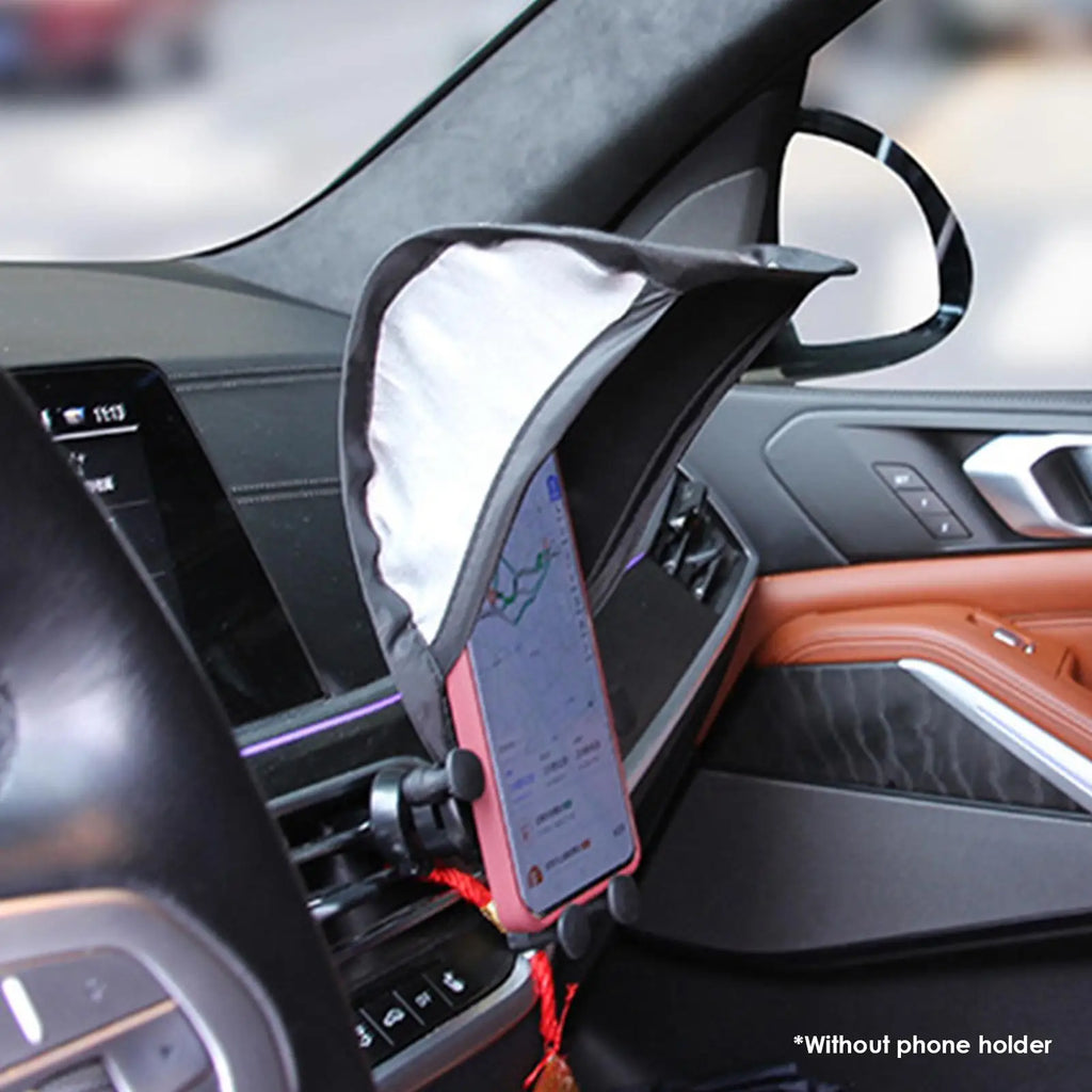 Foldable Car Dashboard Phone Sunshade Sun Shade For Phone Sun Shield For Cell Phones Phone Sun Shade Glare Blocking No Lag Oasis Select