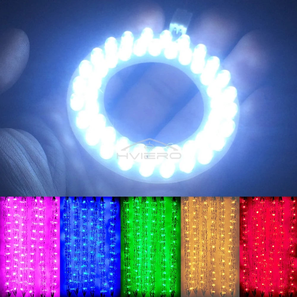 10PCS 5mm Flat Top Ultra Bright LED Diodes – Wide Angle Bulbs