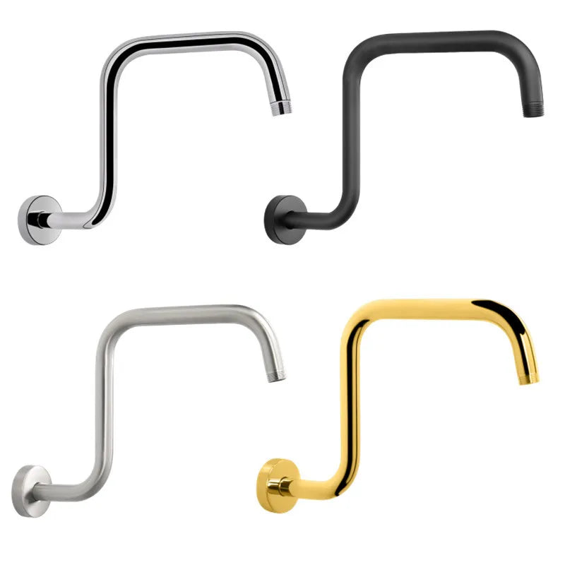 Wall Shower Head Pipe Arm Stainless Steel Shower Head Rainfall Tube Riser Extension Bracket for Bathroom Hardware Accessories Oasis Select