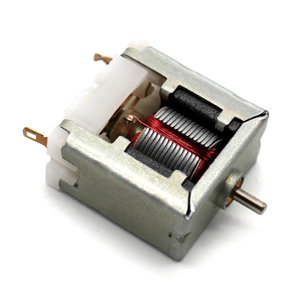DC 3V 7200RPM Mini Thin 020 Square Bare Micro DC Motor 1.5mm Shaft DIY Hobby Toy Model Test Electric Motor Experiment Oasis Select