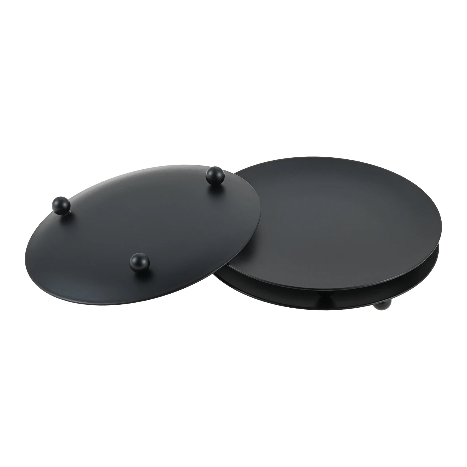 2pcs 10cm Black Iron Candle Holders Fits for A Variety of Candles Suitable for Candlelight Dinners To Create Romantic Atmosphere Oasis Select