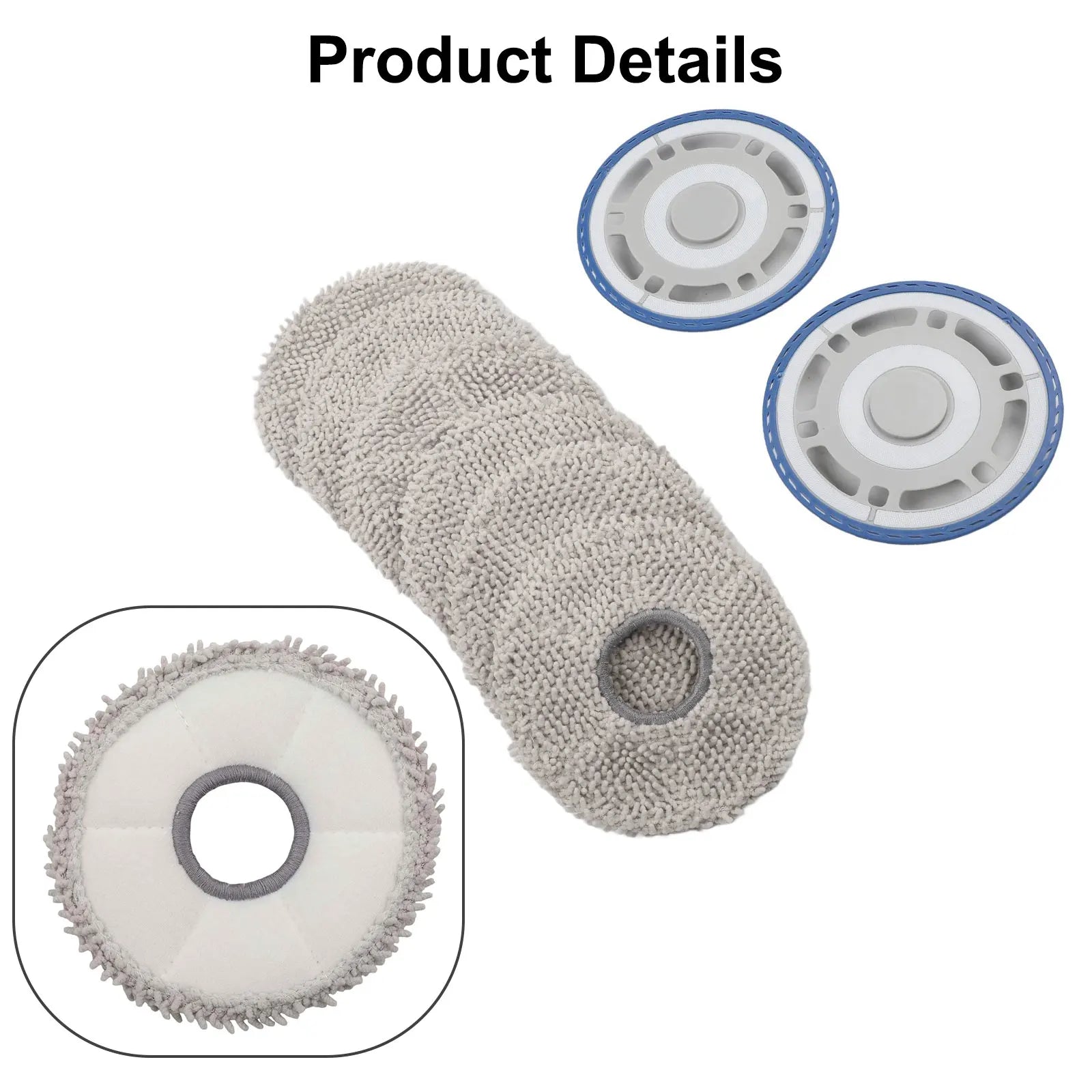 Mop Pads Kit Mop Cloth Frame Home Cleaning Effective Mopping Performance Efficient Cleaning Hassle-Free Replacement Oasis Select