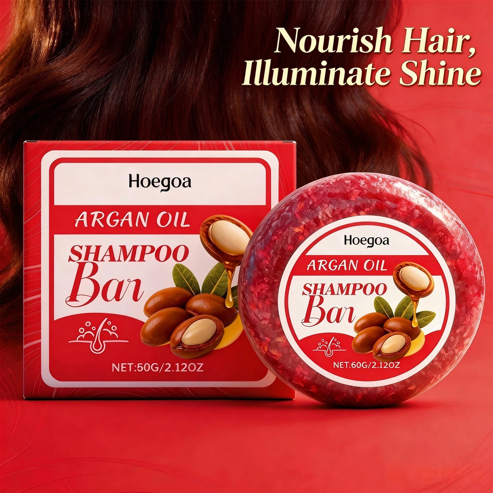 Argan Oil Shampoo Bar Gently Clean the Scalp Anti Hair Loss Oil Control Refreshing Strengthen Hair Roots Reduce Hair Split Ends Oasis Select