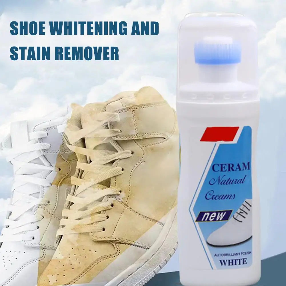 White Shoes Cleaner Polish Cleaning Tool For Casual Leather Shoe Sneakers Shoe Brushes Yellow Stain Remover Dry Cleaning Agent Oasis Select