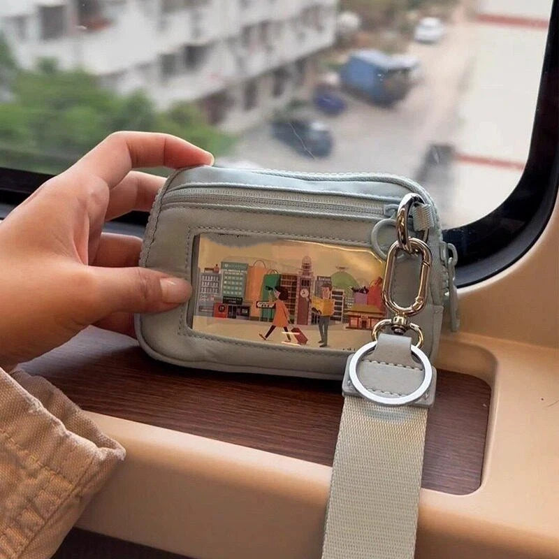 Women's Wristlet Zipper Wallet – Keychain Coin Purse & Card Holder