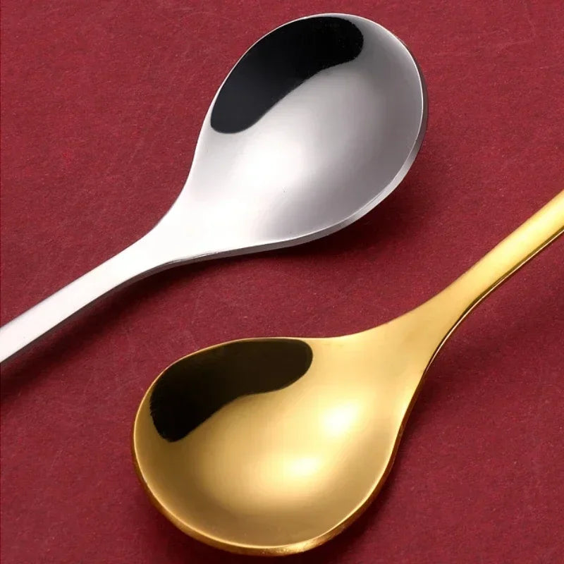 4/6PCS Coffee Spoons and Forks Set Creative Stainless Steel Fruit Fork Coffee Spoon Christmas Gifts for Kids Red/Green Gift Box Oasis Select