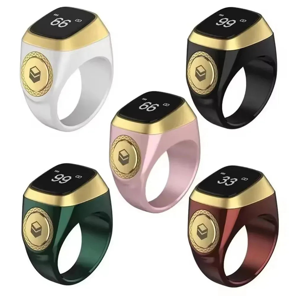 Smart Tasbih Zikr Ring – Digital Prayer Counter & Reminder