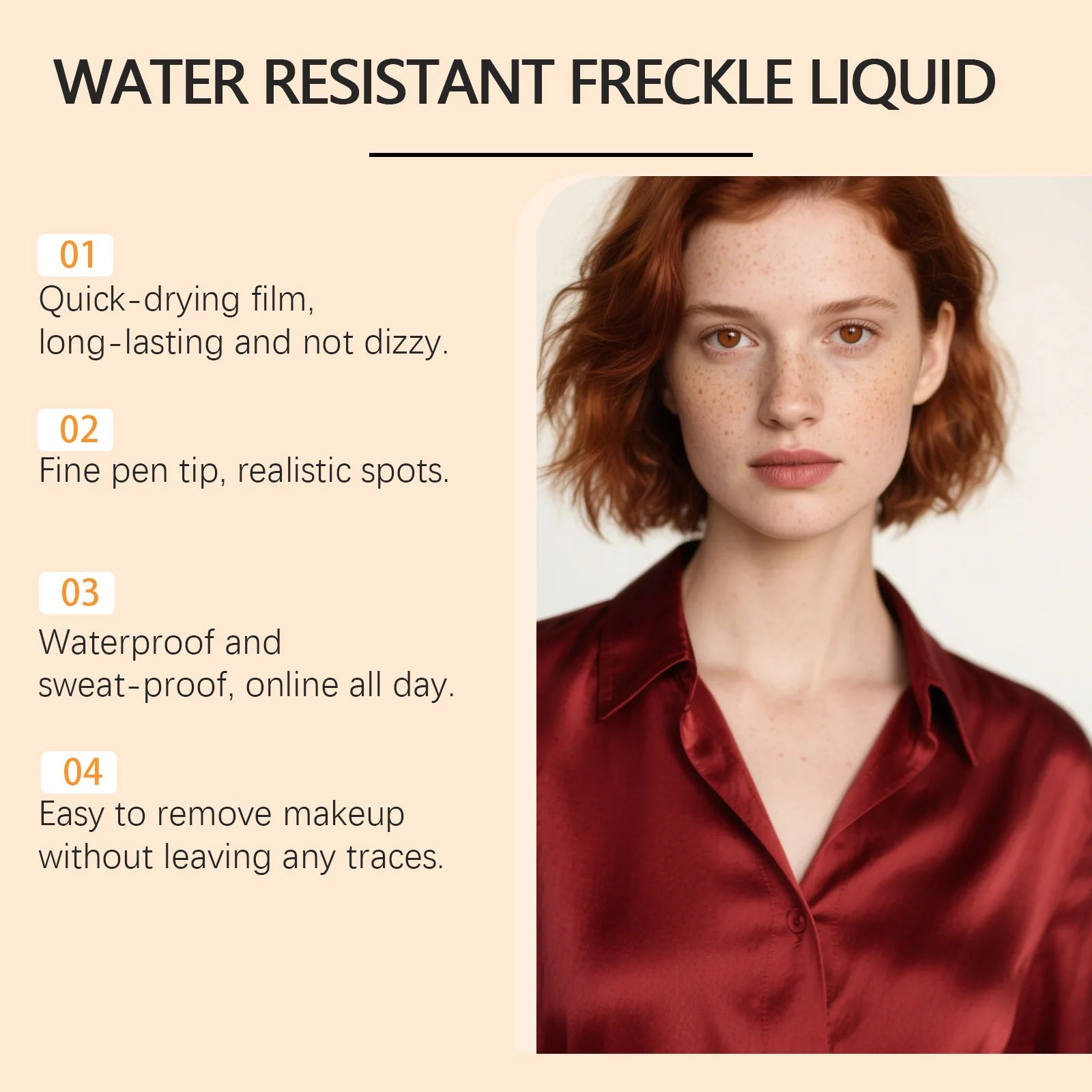 Fake Freckle Pen Dot Spot Waterproof Realistics Faux Face Stain Beauty Tool Smoothing Pigments Long-Lasting Stamp Daily Makeup Oasis Select