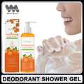 OCEAURA Persimmon Deodorizing Shower Gel Odor Remover Sweat Stains Body Cleaning Lasting Fragrance Smoothing Nourish Body Wash Oasis Select Moisturizing