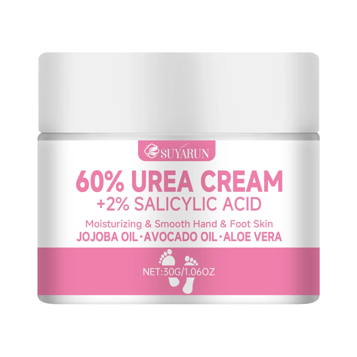 SUYARUN 60% Urea Foot Cream – Callus Remover & Deep Moisturizer Urea Foot Cream Oasis Select 30g