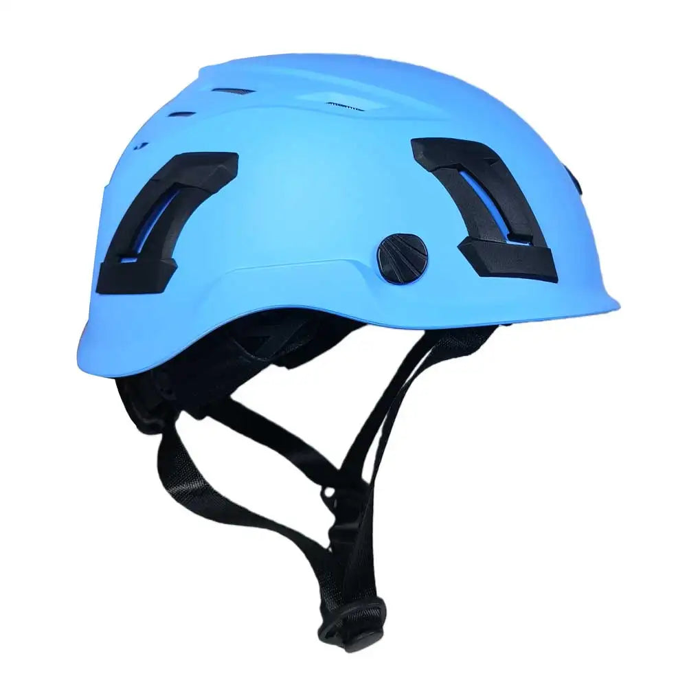 Rock Climbing Guardian Outdoor Safety Helmet With Headlamp clip for Climbing Abseiling Canyoning Mountaineering Caving Oasis Select Blue