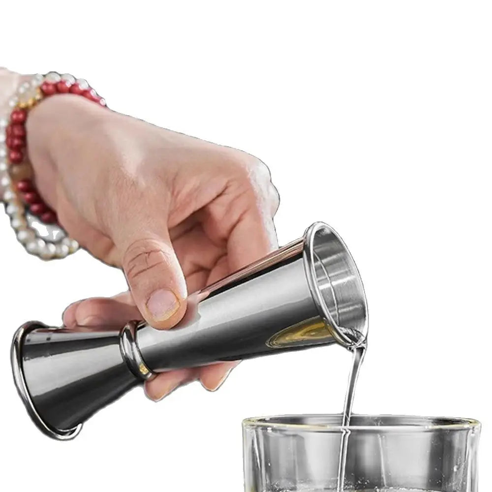 Dual Shot Stainless Steel Cocktail Jigger | 1oz & 2oz Bar Measure
