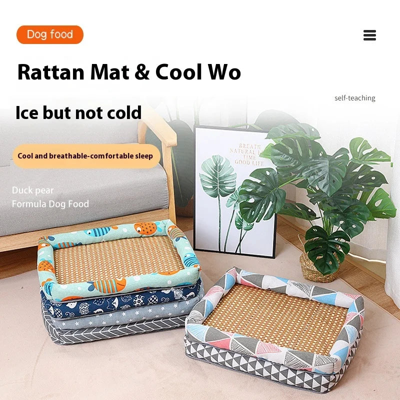 Pet Ice Mat, All-season Dog Bed Mat, Summer Cooling, Wear-resistant, Square Pet Bed Oasis Select