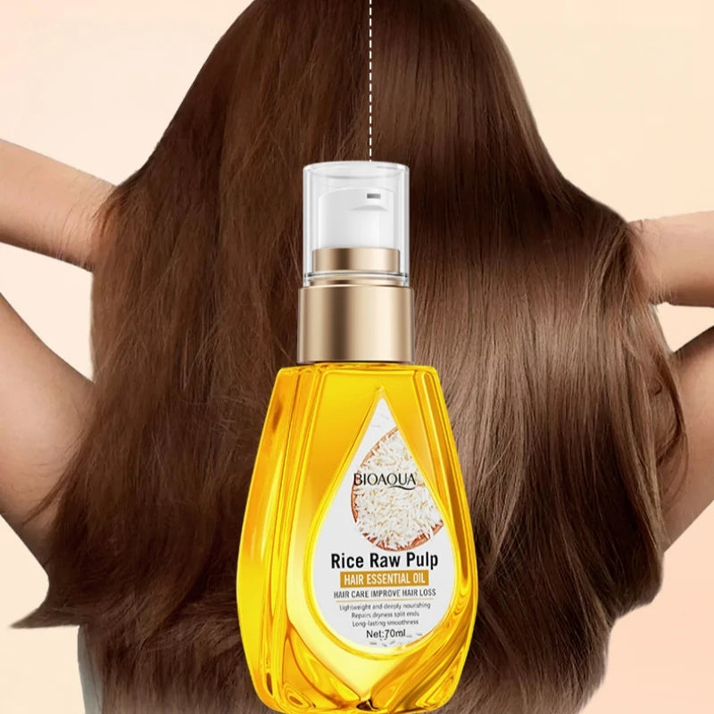 Rice Puree Hair Oil Conditioner – Keratin & Mineral Oils 70ml Hair Conditioning Oil Oasis Select