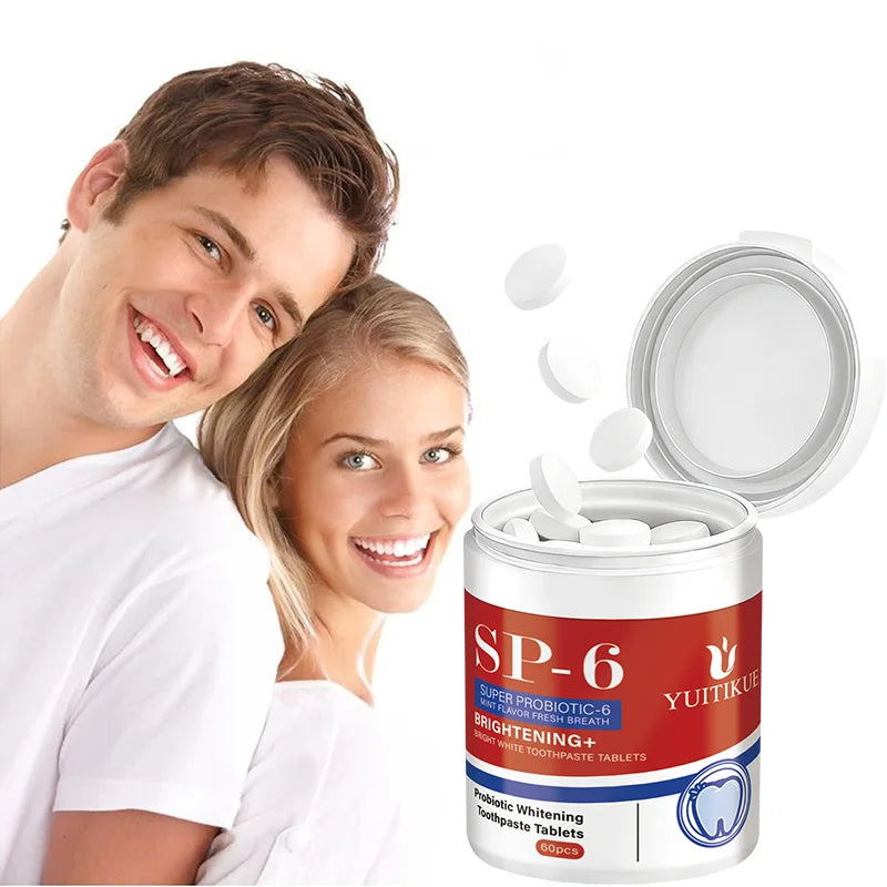 UITIKUE SP-6 Probiotic Toothpaste Tablets – Fresh Mint, Deep Clean, Brighten Teeth & Freshen Breath Oasis Select