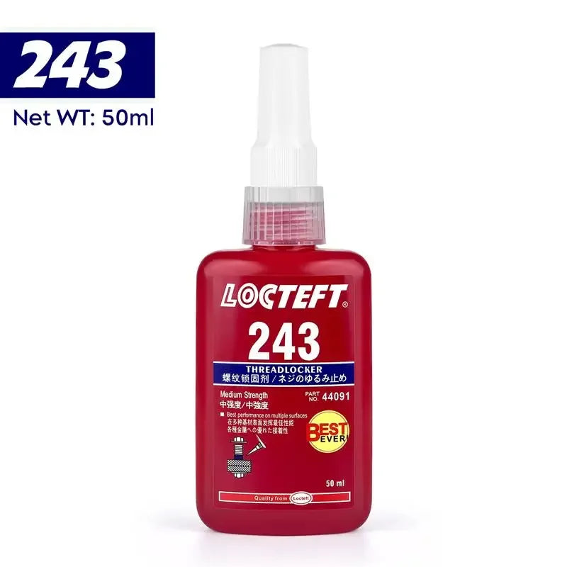 1pc 50ml Threadlocker Screw Glue Quickly Cured Thread Locking Agent Anaerobic Adhesive Corrosion-Resistant Anti-Loosening Glue Oasis Select 243