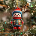 8cm Pink Snowman Hanging Pendants Christmas Decorations Xmas Tree Pink 2D Acrylic Ornaments Home Holiday Decoracion 2025 Navidad Oasis Select B